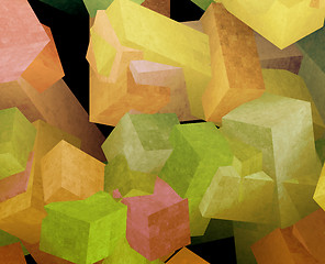 Image showing Crystal cubes