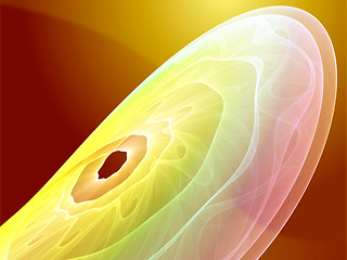 Image showing Wavy glowing colors