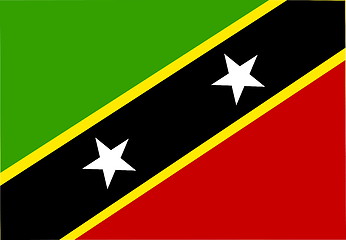 Image showing Flag of Saint Kitts and Nevis St.