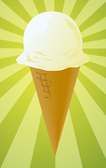 Image showing Ice cream cone illustration