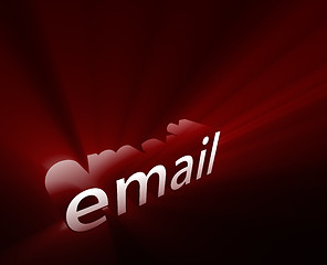 Image showing Email glowing