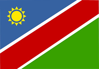 Image showing Flag of Namibia