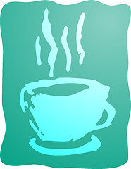 Image showing Cup of coffee illustration