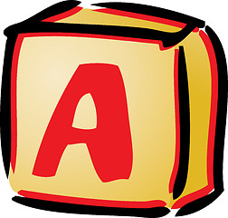 Image showing Alphabet block illustration