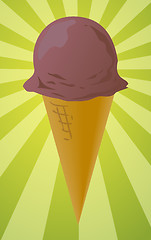 Image showing Ice cream cone illustration