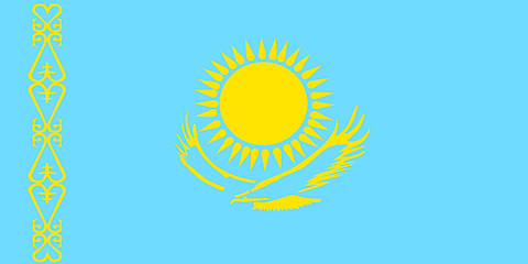 Image showing Flag of Kazakhstan