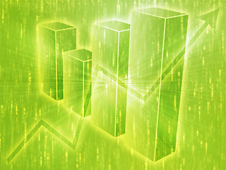 Image showing Spreadsheet business charts illustration