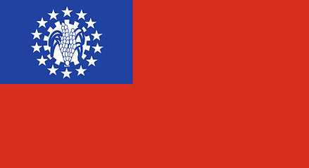 Image showing Flag of Myanmar