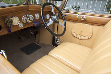 Image showing Close-up vintage automobile.