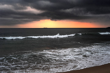 Image showing Dramatic sunset