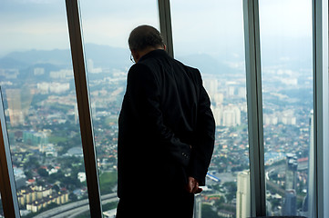 Image showing Looking through the window