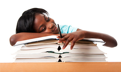 Image showing Unmotivated student