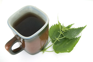 Image showing Herbal tea and  nettle
