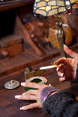 Image showing Classy smoking