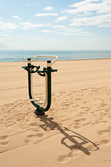Image showing Fitness machine outdoors