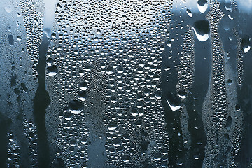 Image showing water drops on glass