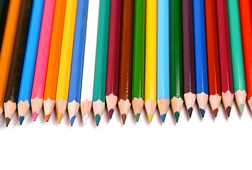 Image showing colored pencils isolated on white