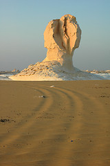 Image showing Landscape of the White Desert in Egypt