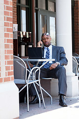 Image showing Modern Mobile Business Man