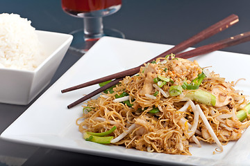 Image showing Thai Lo Mein Noodles