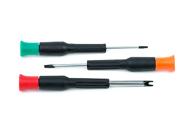 Image showing Three screwdrivers