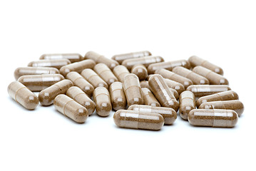 Image showing Some  homeopathic brown pills