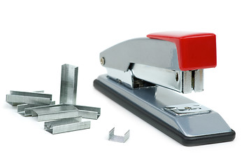 Image showing Staples and stapler