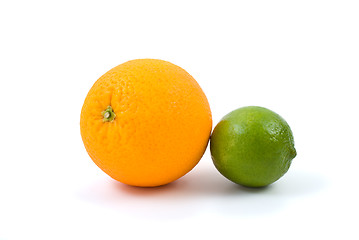 Image showing Orange and lime