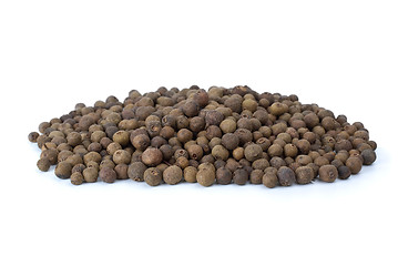 Image showing Spices: small pile of allspice 