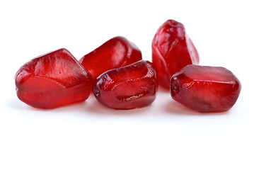 Image showing Five pomegranate berries