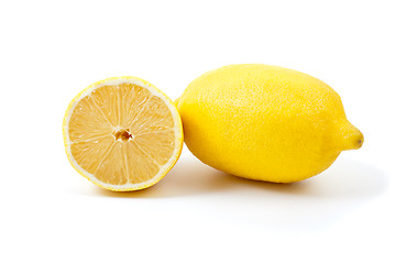 Image showing Lemon. Whole and half