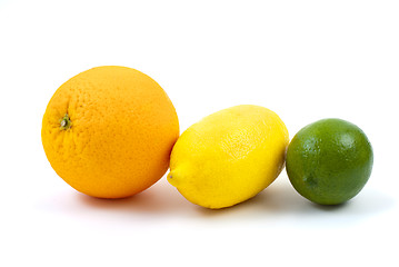 Image showing Orange, lemon and lime