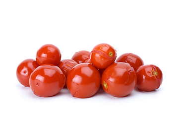 Image showing Few marinated cherry tomatoes