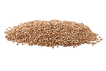 Image showing Pile of buckwheat grains