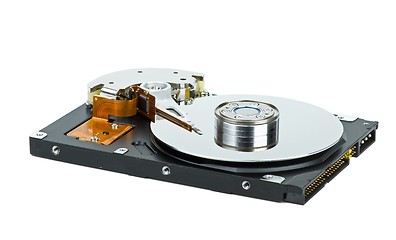 Image showing Hard disk drive with cover removed