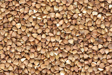 Image showing Background of dried buckwheat grains