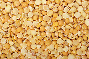 Image showing Background of split dried pea 