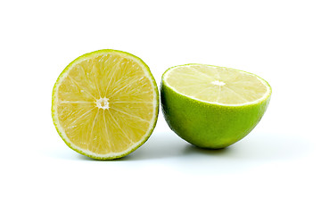 Image showing Two halves of lime