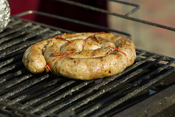 Image showing Sausage on the grill