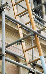 Image showing Ladder and scaffolding