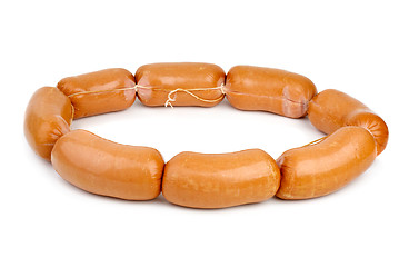 Image showing Ring maked from sausages