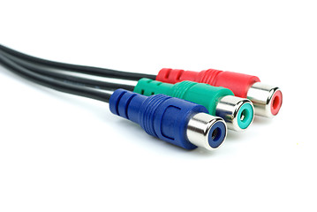 Image showing RGB (or component) video coonectors cable