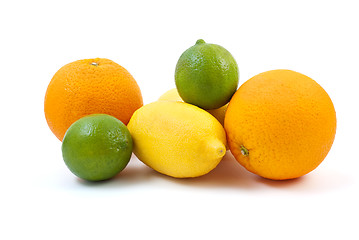 Image showing Oranges, limes and lemon