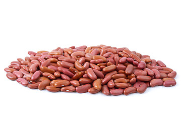 Image showing Small pile of red haricot beans