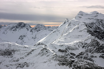 Image showing Mountains in winter