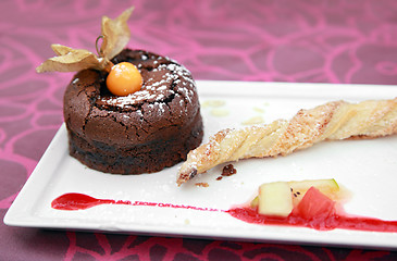 Image showing Mini Chocolate Dessert