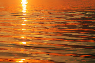 Image showing sunset waves background