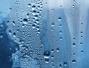 Image showing water drops and frost