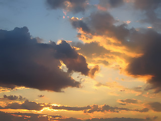 Image showing evening sky background