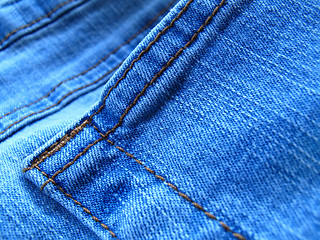 Image showing blue jeans background